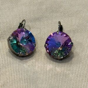 Sabika lavender mega drop earrings